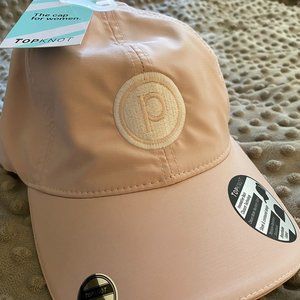 Pink Pure Barre Topknot Baseball Hat Cap NWT!